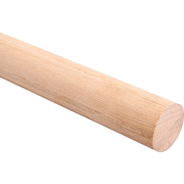 Knape & Vogt John Sterling Closet-Pro 8 Ft. x 1-5/16 In. Red Oak Closet Rod, Unfinished 0015-8OK - main